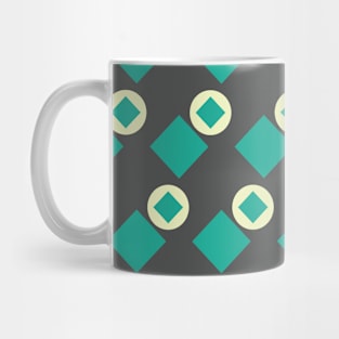 Squares and Circles Seamless Pattern 004#001 Mug